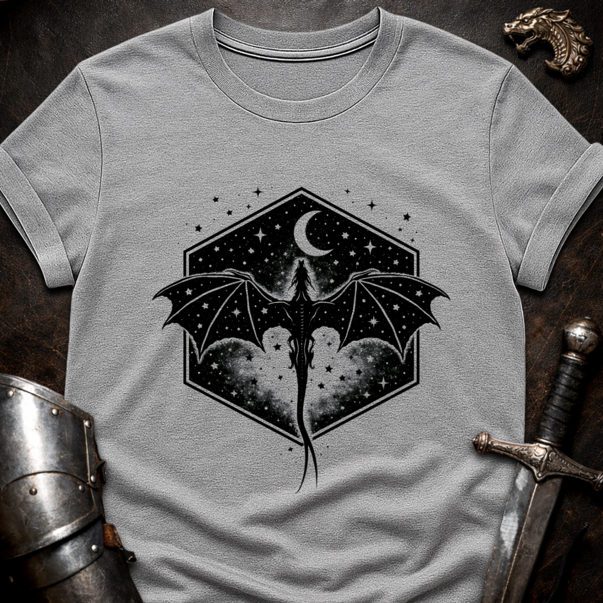 Dragon In Hexagon T-Shirt