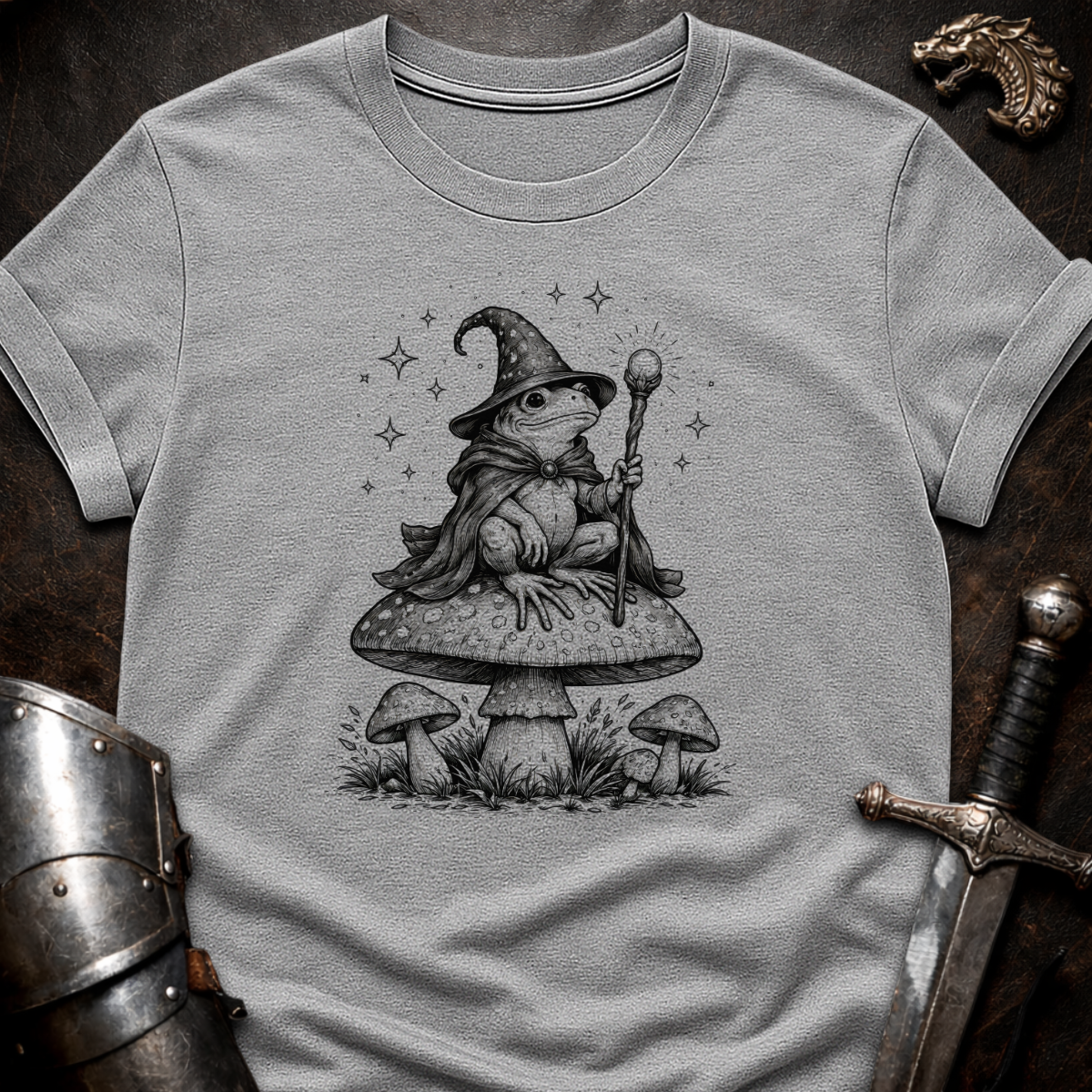 Frog on Mushroom T-Shirt
