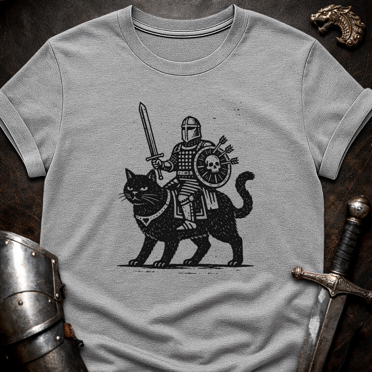 Knight on Cat T-Shirt