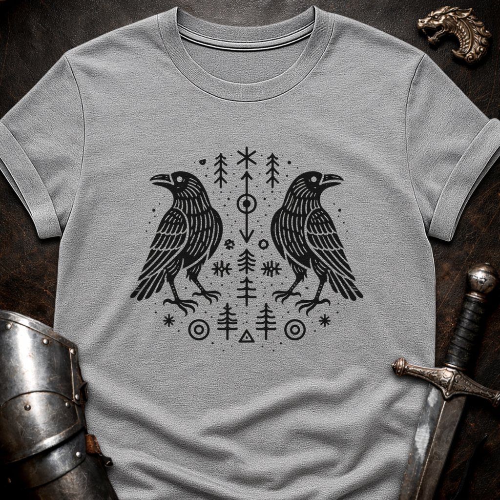 2 Ravens Mirrored T-Shirt