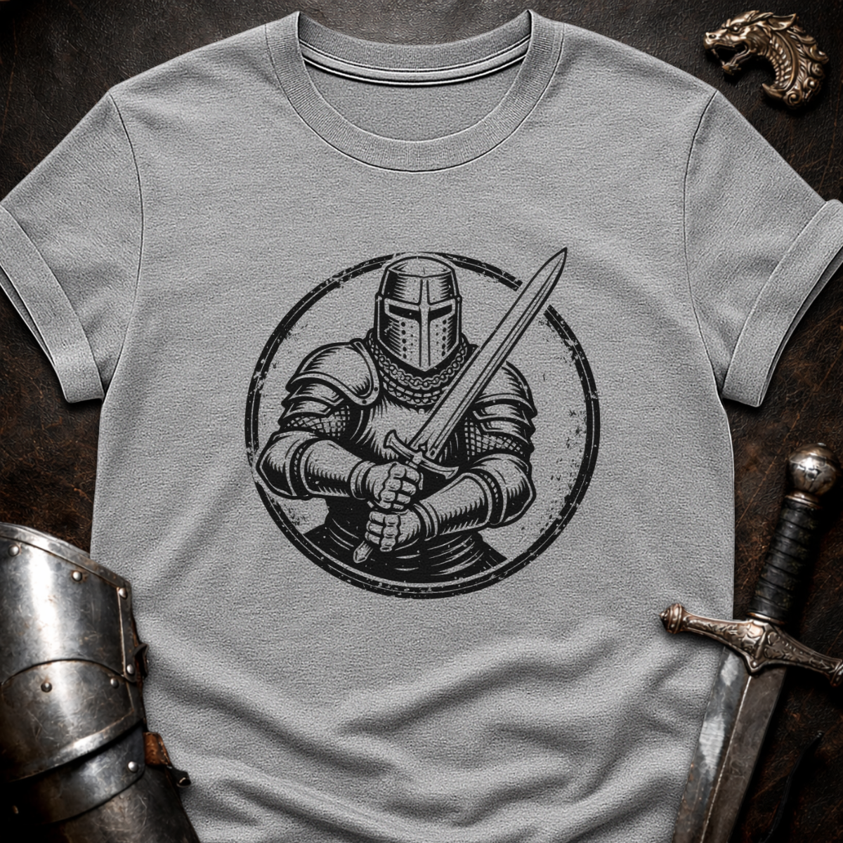 Knight in Circle T-Shirt