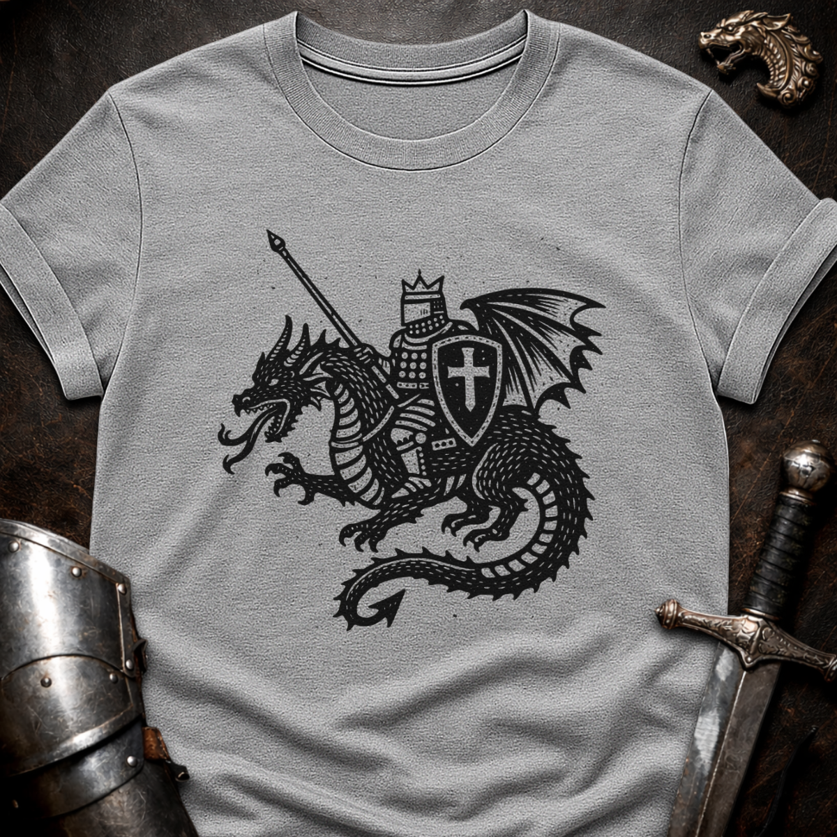 Jouster on Dragon T-Shirt