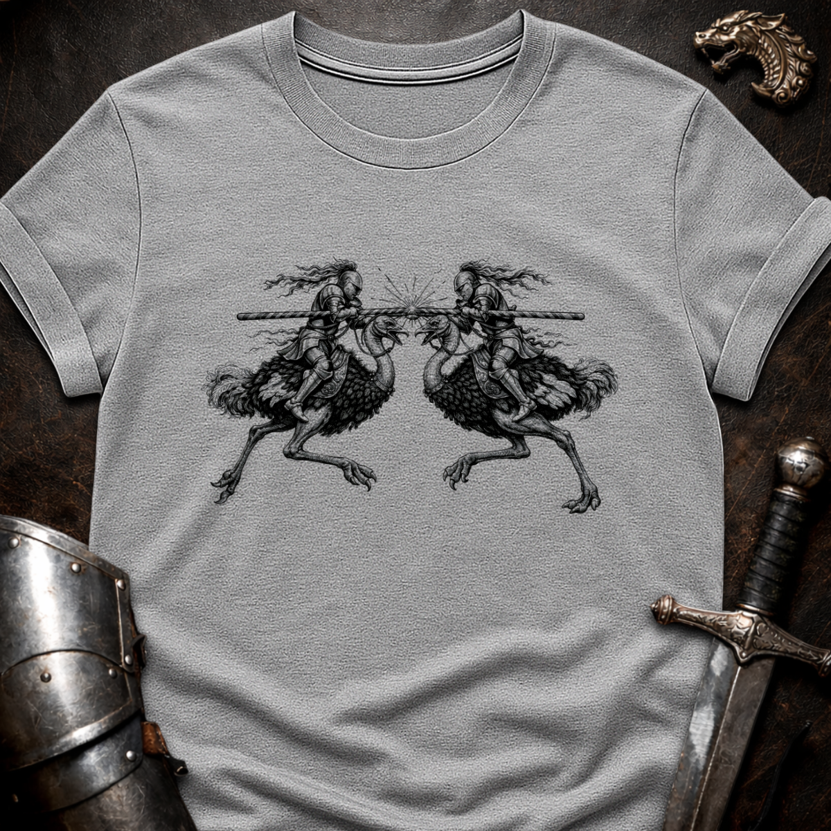 Ostrich Jousting T-Shirt