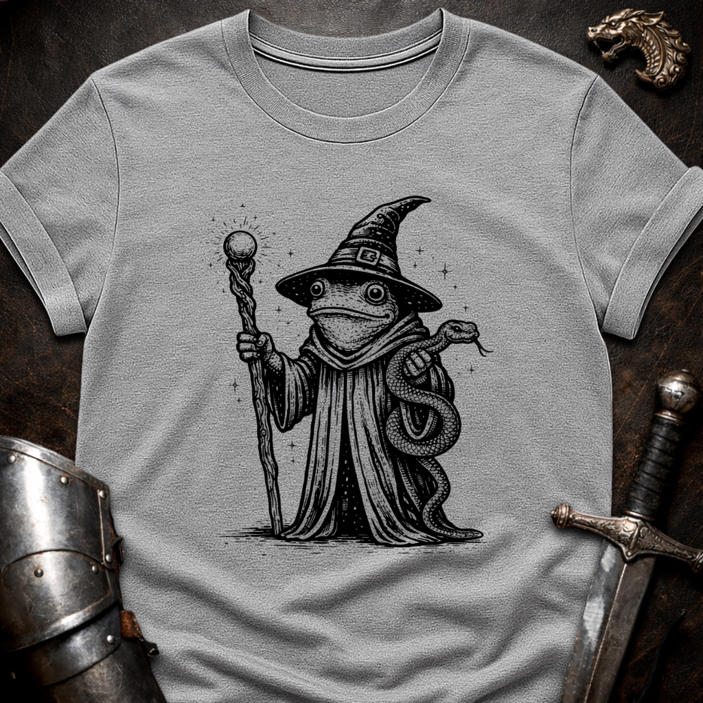 Frog Wizard with Snake T-Shirt