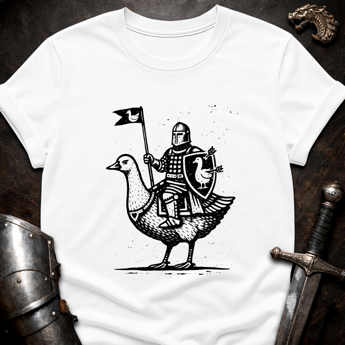 Knight on Goose T-Shirt