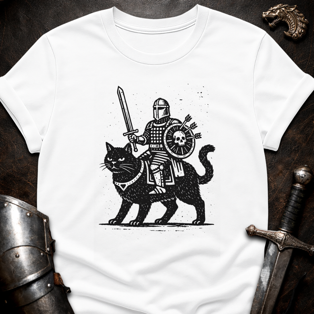 Knight on Cat T-Shirt