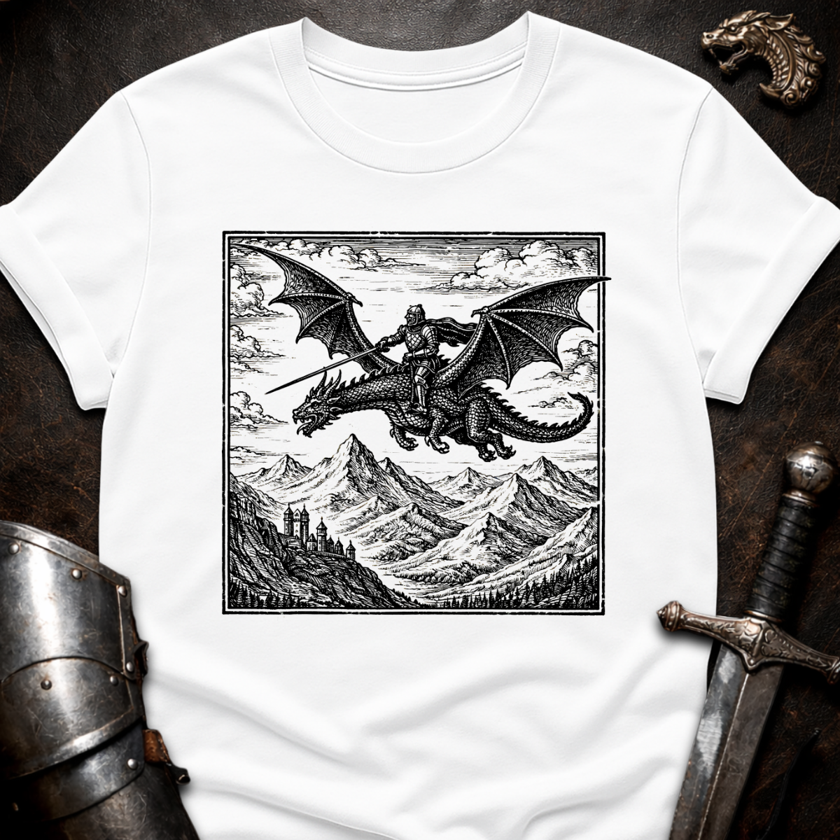 Knight on Dragon T-Shirt