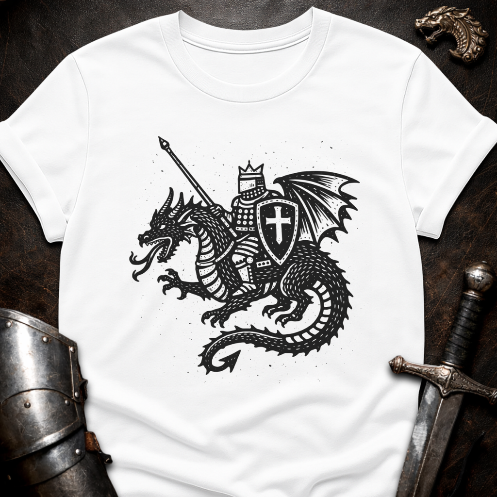 Jouster on Dragon T-Shirt