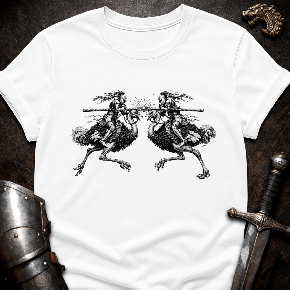 Ostrich Jousting T-Shirt