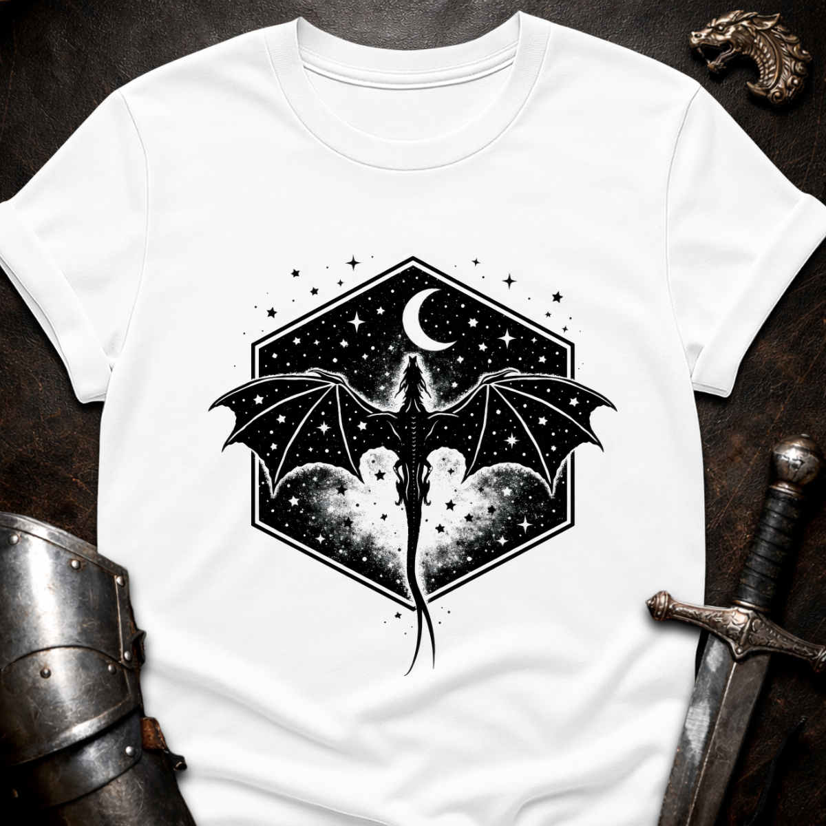 Dragon In Hexagon T-Shirt